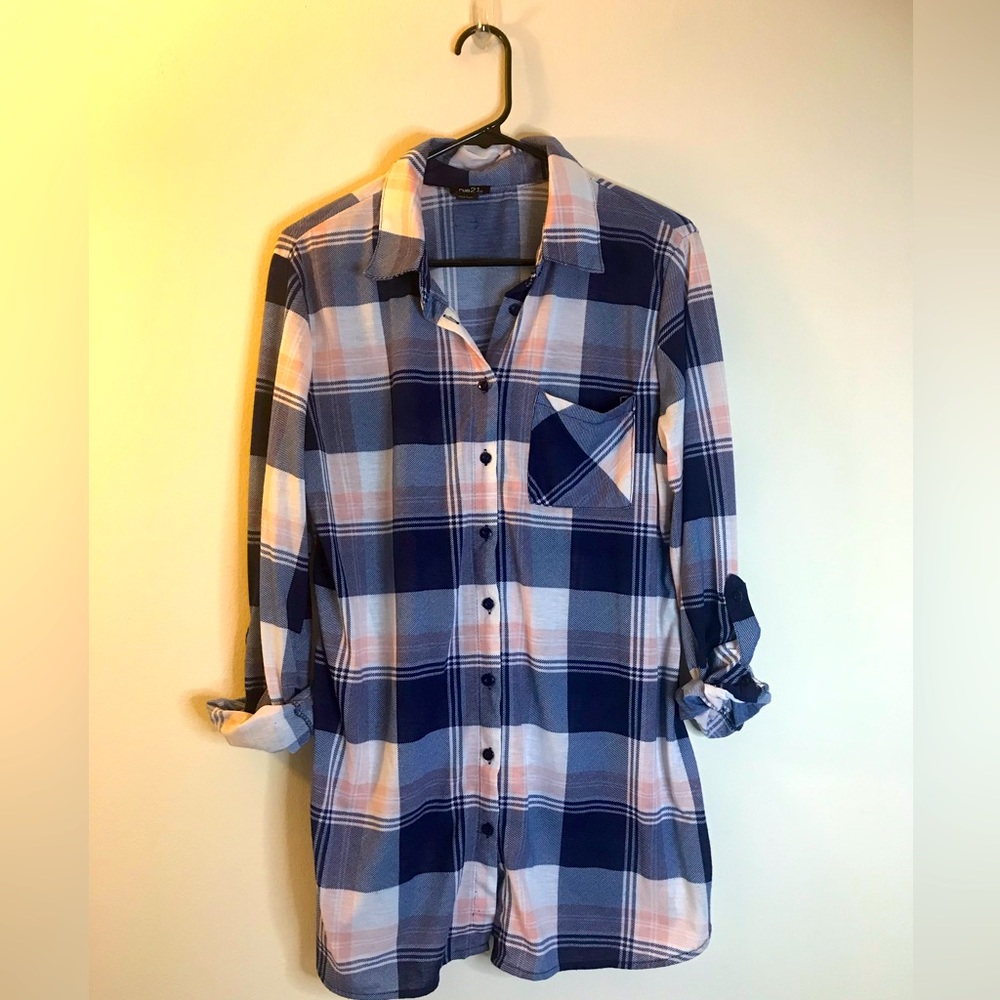 Rue 21 Plaid Flannel Top